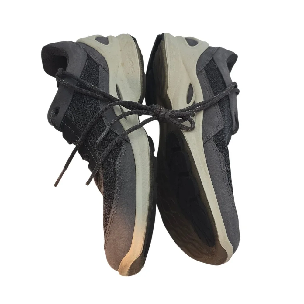 ECCO BIOM Gray Knit Nubuck Sneaker EU 38 Natural Motion Walking Gorpcore